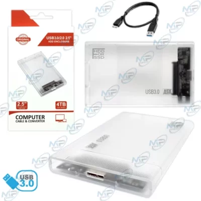 BOITIER SATA HDD ENCLOSURE USB 3.0/2.0 2.5″ 4TB