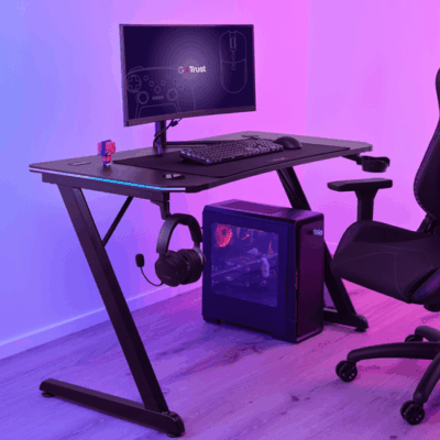 Bureau Gamer RGB TRUST GXT709 – Noir