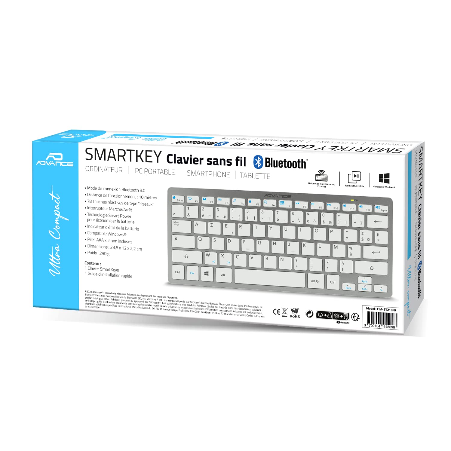 CLAVIER SMARTKEY SANS FIL BT-210-FR