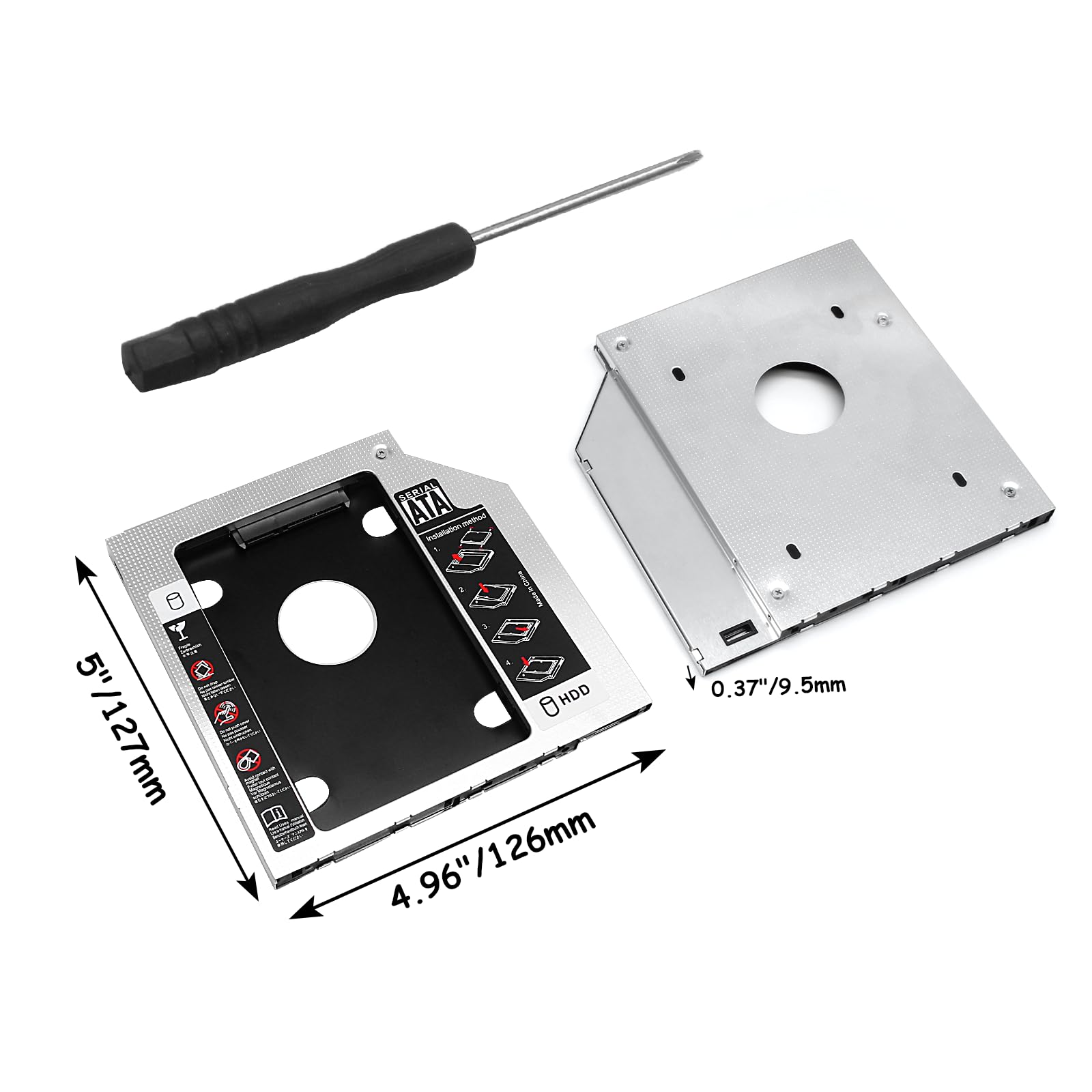 BOITIER SATA CADDY 9.5MM HDD