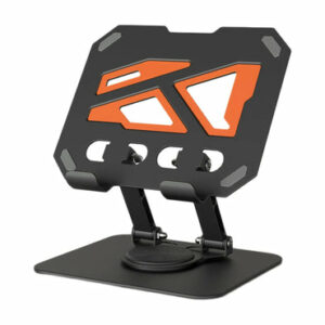 Support de tablette de bureau réglable L3T L-363 avec base rotative à 360° et support de rangement intégré