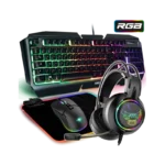Pack Gaming Spirit Of Gamer 4en1: Clavier + Casque + Souris + Tapis