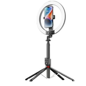 P220-Q Perche à Selfie avec Anneau Lumineux