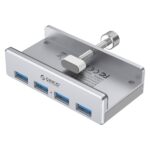 HUB USB ALUMINIUM 4 PORTS 3.0 SUPPORT 2TB